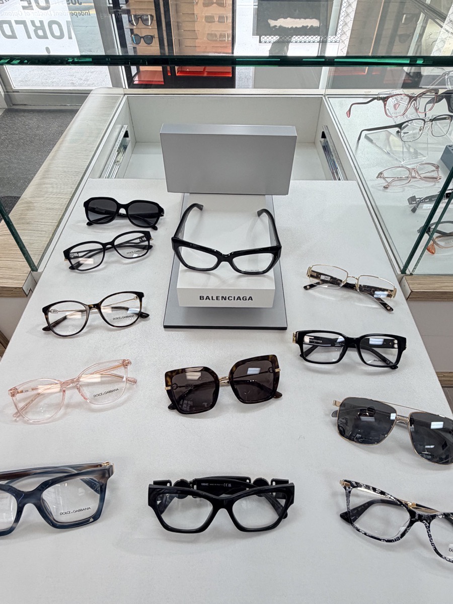 Balenciaga and Dolce & Gabbana eyeglass frames